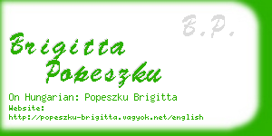 brigitta popeszku business card